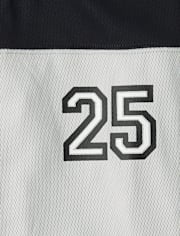 Boys Quick Dry Colorblock Mesh Football Jersey