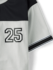 Boys Quick Dry Colorblock Mesh Football Jersey