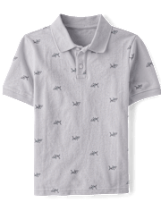 Boys Shark Soft Pique Polo