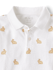 Boys Bunny Soft Pique Polo