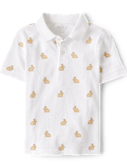 Boys Bunny Soft Pique Polo