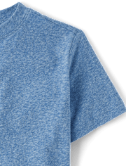 Boys Marled Henley Top