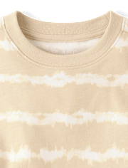 T-shirt rayé tie-dye pour garçon
