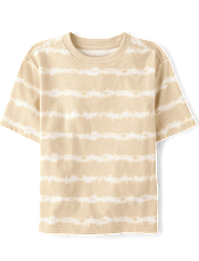 Boys Tie Dye Striped Tee