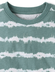Boys Tie Dye Striped Tee