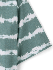 Boys Tie Dye Striped Tee