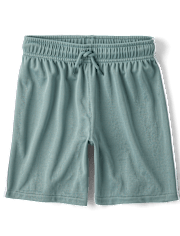 Kids Quick Dry Side Stripe Mesh Active Shorts