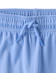 Short de sport enfant à séchage rapide et bandes latérales en maille