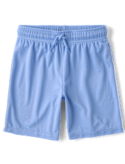 Short de sport enfant à séchage rapide et bandes latérales en maille