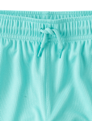 Kids Quick Dry Side Stripe Mesh Active Shorts