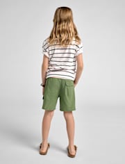 Short cargo garçon à séchage rapide en tissu ripstop