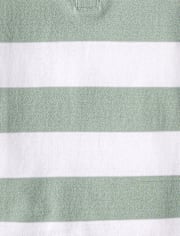 Boys Striped Soft Pique Polo