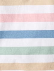 Boys Striped Soft Pique Polo