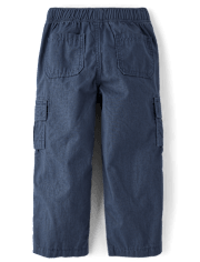 Boys Ripstop Baggy Pull On Cargo Pants