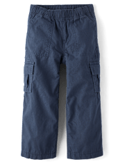 Boys Ripstop Baggy Pull On Cargo Pants