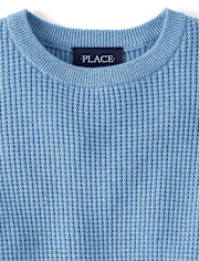 Boys Waffle Knit Sweater