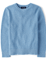 Boys Waffle Knit Sweater