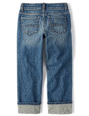 Boys Roll Cuff 90s Loose Jeans