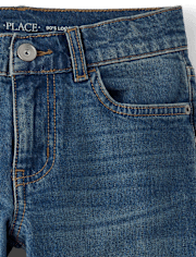 Boys Roll Cuff 90s Loose Jeans