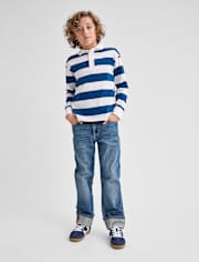 Boys Roll Cuff 90s Loose Jeans