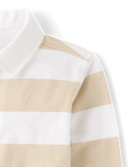 Kids Striped Rugby Polo