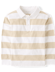 Kids Striped Rugby Polo