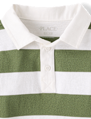 Kids Striped Rugby Polo
