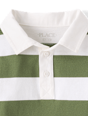 Kids Striped Rugby Polo