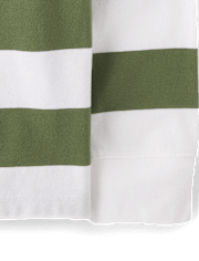Kids Striped Rugby Polo