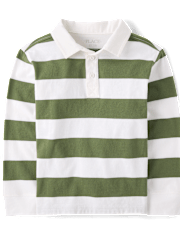 Kids Striped Rugby Polo