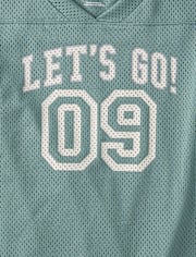 Maillot de football enfant à séchage rapide en maille graphique