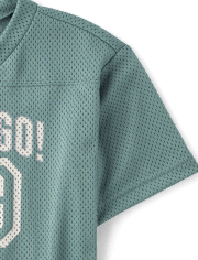 Maillot de football enfant à séchage rapide en maille graphique