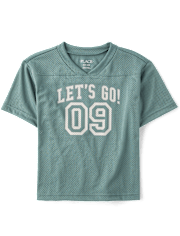 Kids Quick Dry Graphic Mesh Football Jersey