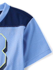 Maillot de football enfant à séchage rapide en maille graphique