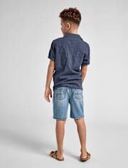 Boys Ripped Jean Shorts