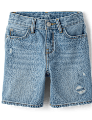 Boys Ripped Jean Shorts