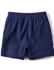 Short à enfiler pour garçon, séchage rapide, ourlet texturé