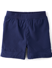 Short à enfiler pour garçon, séchage rapide, ourlet texturé