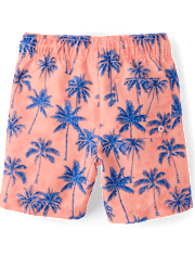 Boys Print Swim Trunks