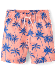 Boys Print Swim Trunks