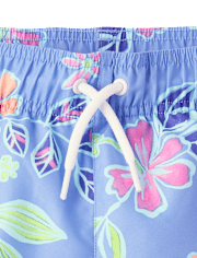 Boys Print Swim Trunks