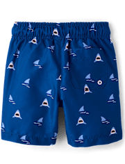 Boys Shark Rashguard Swimsuit