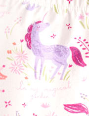 Baby Girls Unicorn Ruffle Leggings 2-Pack
