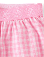 Girls Rise And Shine Club Gingham Pajamas