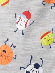Baby And Toddler Boys Sports Snug Fit Cotton Footed One Piece Pajamas