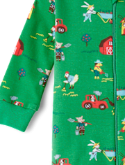 Baby And Toddler Farm Animal Snug Fit Cotton Footed One Piece Pajamas