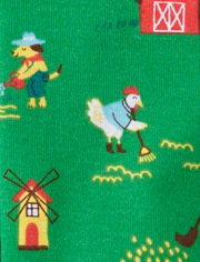 Baby And Toddler Farm Animal Snug Fit Cotton Footed One Piece Pajamas