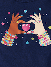 Girls Friendship Bracelets Snug Fit Cotton Pajamas