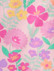 Girls Flower Hair Snug Fit Cotton Pajamas