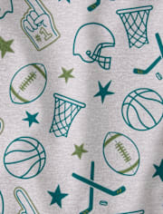 Boys Sports Snug Fit Cotton Pajamas
